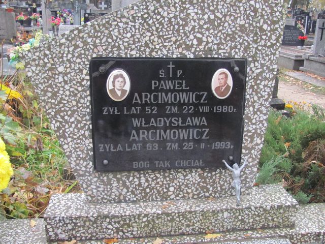 Paweł Arcimowicz 1928 Rawa Mazowiecka - Grobonet - Wyszukiwarka osób pochowanych