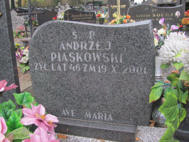 Andrzej Piaskowski 1955 Rawa Mazowiecka - Grobonet - Wyszukiwarka osób pochowanych