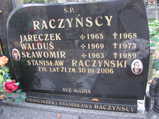 Stanisław Raczyński 1935 Rawa Mazowiecka - Grobonet - Wyszukiwarka osób pochowanych