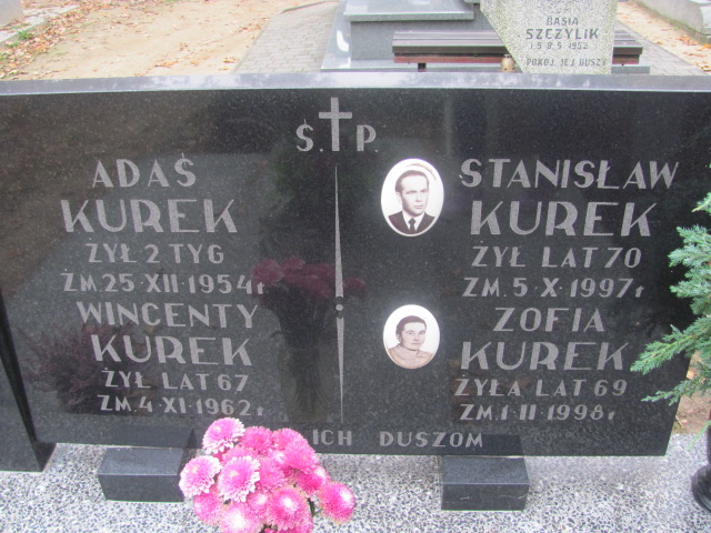 Adam Stanisław Kurek 1954 Rawa Mazowiecka - Grobonet - Wyszukiwarka osób pochowanych