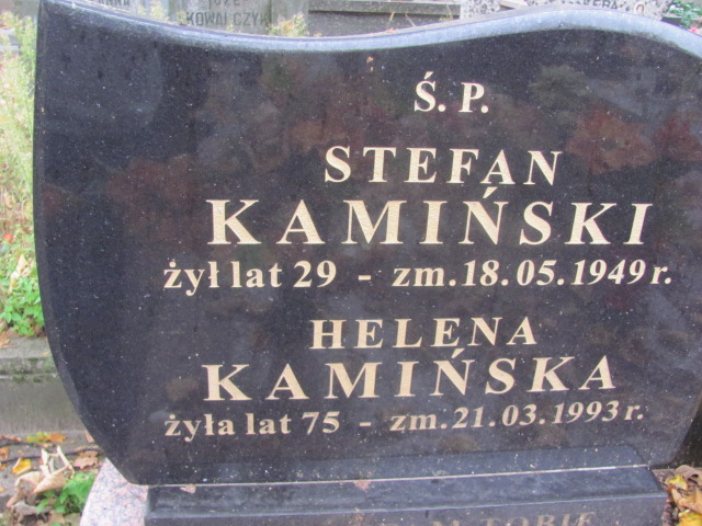 Stefan Kamiński 1919 Rawa Mazowiecka - Grobonet - Wyszukiwarka osób pochowanych