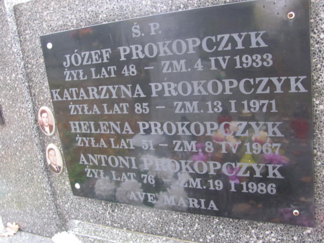 Katarzyna Prokopczyk 1885 Rawa Mazowiecka - Grobonet - Wyszukiwarka osób pochowanych