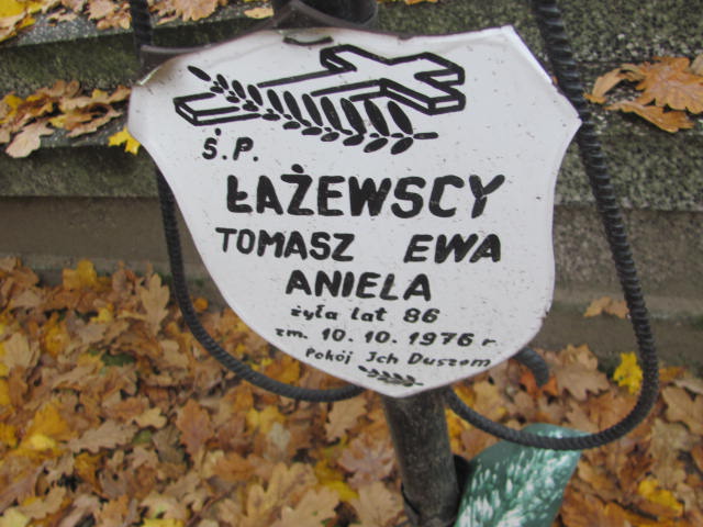 Aniela Łażewska 1892 Rawa Mazowiecka - Grobonet - Wyszukiwarka osób pochowanych