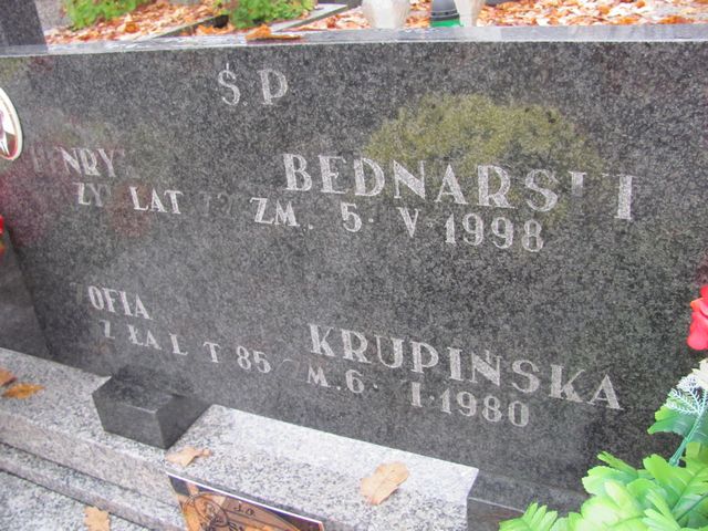 Henryk Bednarski 1925 Rawa Mazowiecka - Grobonet - Wyszukiwarka osób pochowanych