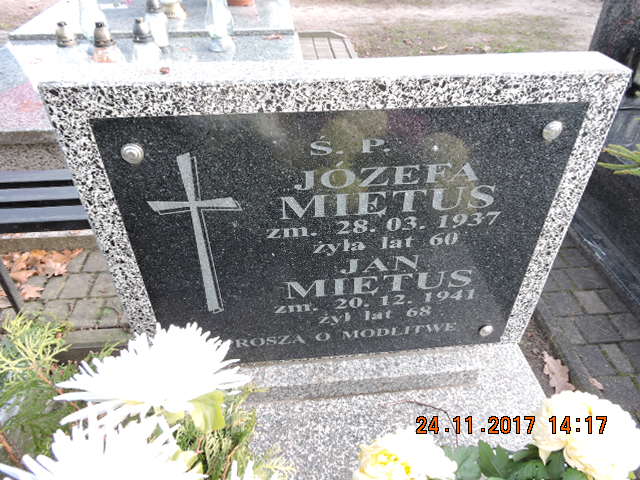 Jan Miętus 1873 Rawa Mazowiecka - Grobonet - Wyszukiwarka osób pochowanych