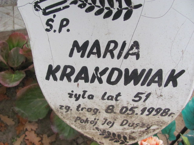 Maria Krakowiak 1947 Rawa Mazowiecka - Grobonet - Wyszukiwarka osób pochowanych