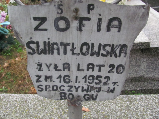 Zofia Światłowska Rawa Mazowiecka - Grobonet - Wyszukiwarka osób pochowanych