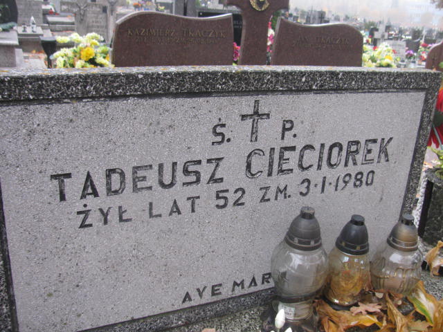 Tadeusz Cieciorek 1927 Rawa Mazowiecka - Grobonet - Wyszukiwarka osób pochowanych