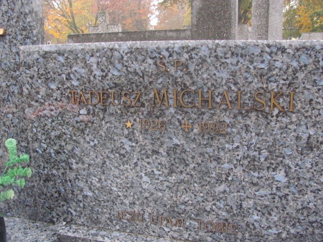 Tadeusz Michalski 1926 Rawa Mazowiecka - Grobonet - Wyszukiwarka osób pochowanych