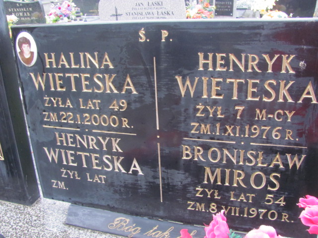 Halina Wieteska 1951 Rawa Mazowiecka - Grobonet - Wyszukiwarka osób pochowanych