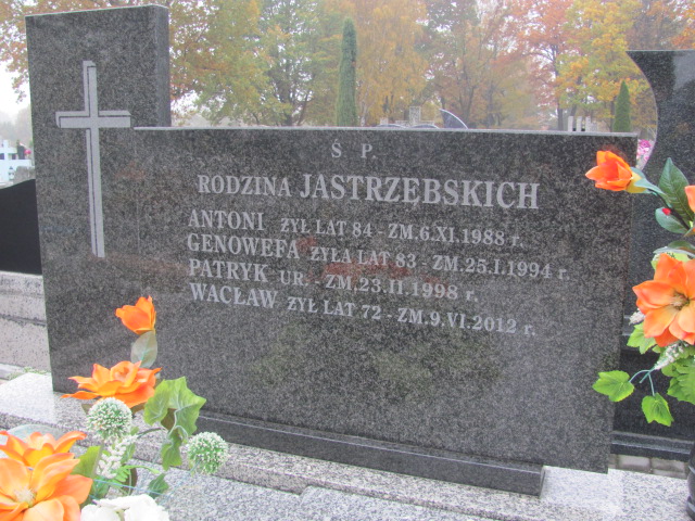 Wacław Jastrzębski 1940 Rawa Mazowiecka - Grobonet - Wyszukiwarka osób pochowanych