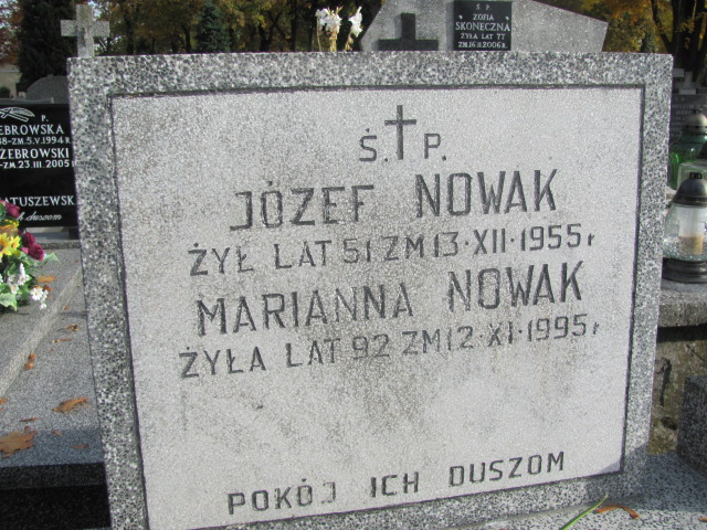 Józef Nowak 1904 Rawa Mazowiecka - Grobonet - Wyszukiwarka osób pochowanych