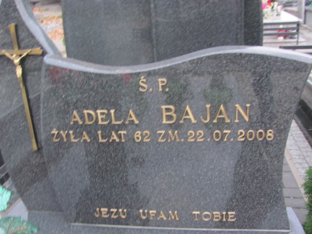 Adela Bajan 1946 Rawa Mazowiecka - Grobonet - Wyszukiwarka osób pochowanych