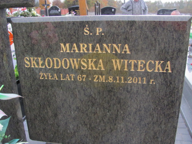 Marianna Skłodowska Witecka 1944 Rawa Mazowiecka - Grobonet - Wyszukiwarka osób pochowanych