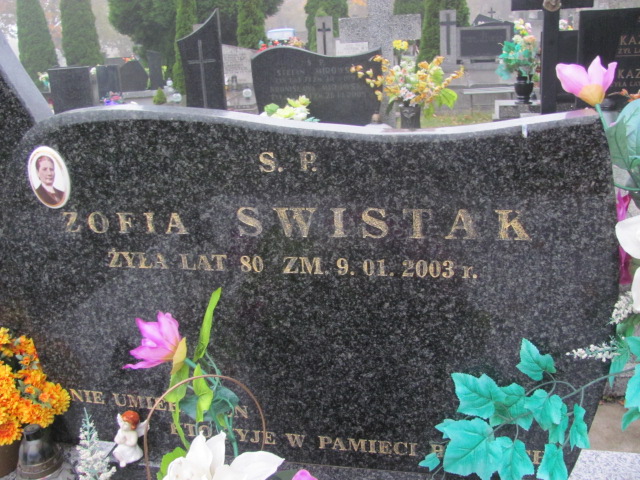 Zofia Świstak 1923 Rawa Mazowiecka - Grobonet - Wyszukiwarka osób pochowanych