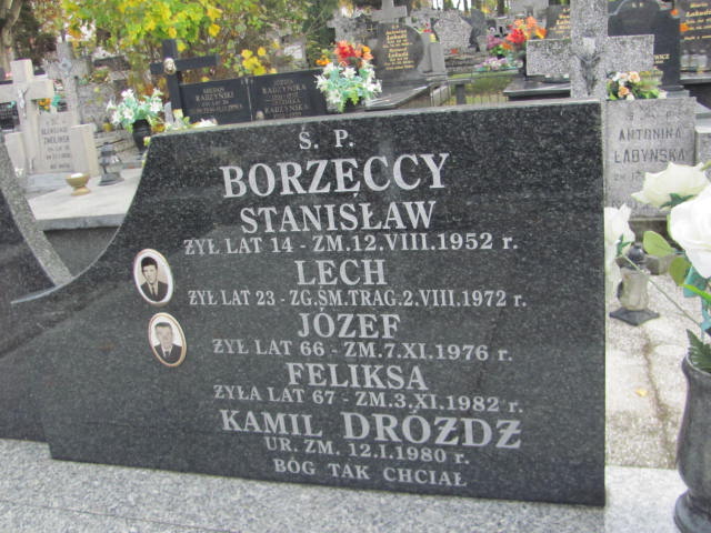 Józef Borzęcki 1910 Rawa Mazowiecka - Grobonet - Wyszukiwarka osób pochowanych