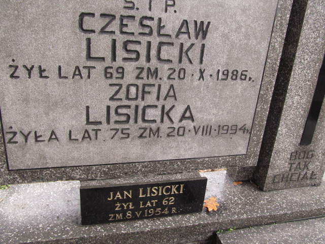 Jan Lisicki 1894 Rawa Mazowiecka - Grobonet - Wyszukiwarka osób pochowanych