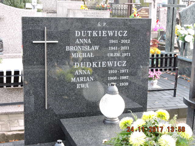 Bronisław Dutkiewicz 1941 Rawa Mazowiecka - Grobonet - Wyszukiwarka osób pochowanych