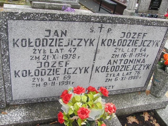 Jan Kołodziejczyk 1931 Rawa Mazowiecka - Grobonet - Wyszukiwarka osób pochowanych