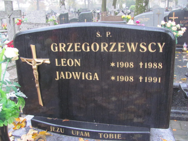 Leon Grzegorzewski 1908 Rawa Mazowiecka - Grobonet - Wyszukiwarka osób pochowanych