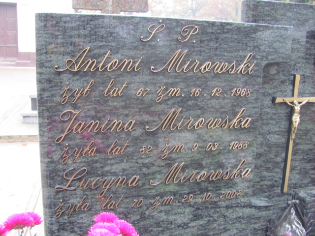 Tadeusz Mirowski 1934 Rawa Mazowiecka - Grobonet - Wyszukiwarka osób pochowanych