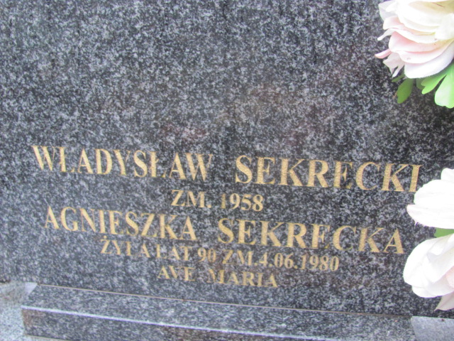 Agnieszka Sekrecka 1890 Rawa Mazowiecka - Grobonet - Wyszukiwarka osób pochowanych