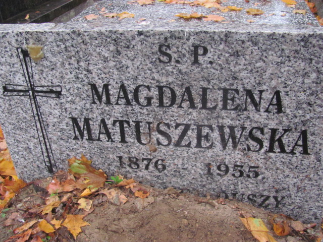 Magdalena Matuszewska 1876 Rawa Mazowiecka - Grobonet - Wyszukiwarka osób pochowanych
