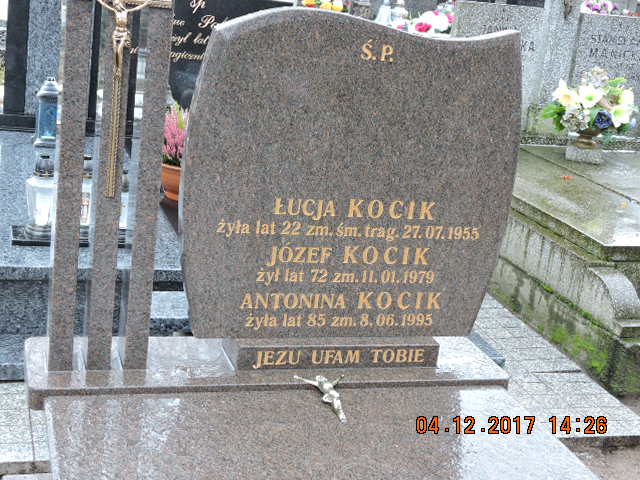 Łucja Kocik 1933 Rawa Mazowiecka - Grobonet - Wyszukiwarka osób pochowanych