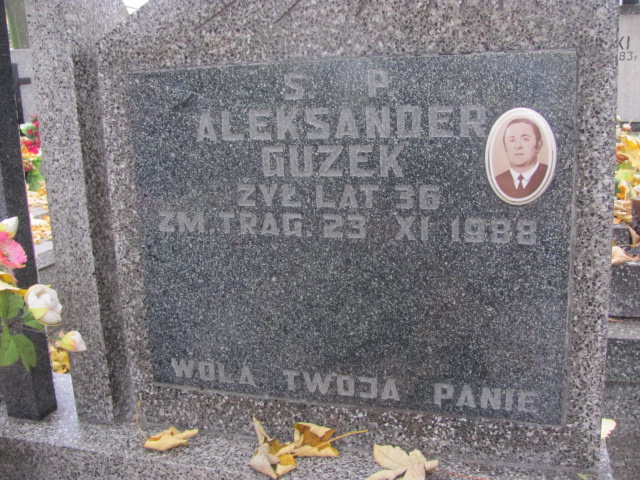 Aleksander Wiesław Guzek 1952 Rawa Mazowiecka - Grobonet - Wyszukiwarka osób pochowanych